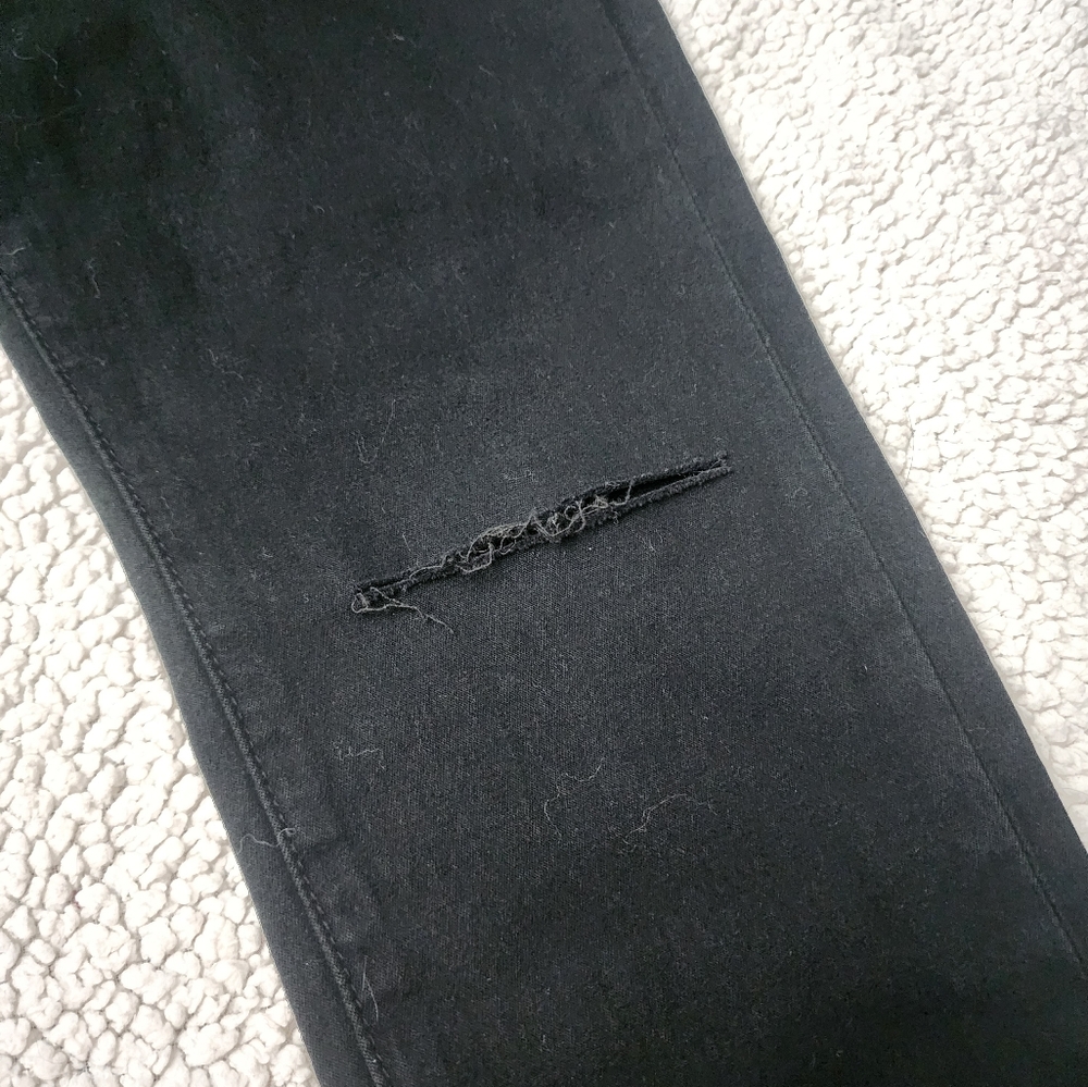 BDG Urban Outfitters Twig High-Rise Distressed Black Jeans Stretch - Picture 6 of 9